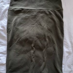 LuLaRoe Green Midi Skirt for Casual Work